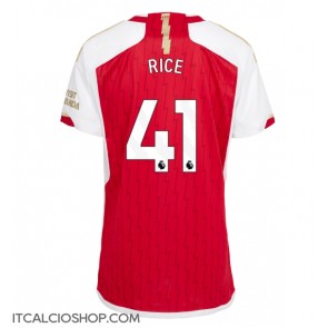 Arsenal Ben White #4 Prima Maglia Femmina 2023-24 Manica Corta